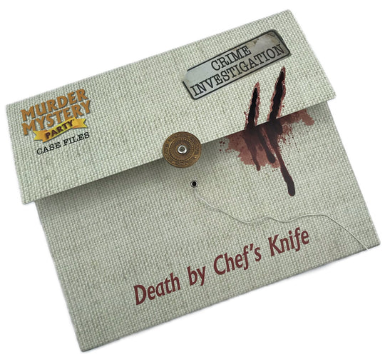 Murder Mystery Party: Case File - Death by Chefs Knife