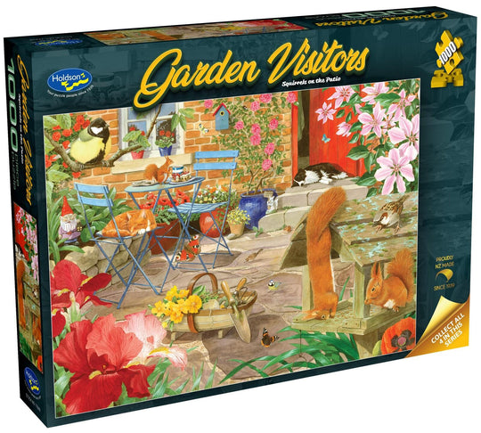 Garden Visitors: Squirrels on the Patio - Puzzle (1000pc Jigsaw)