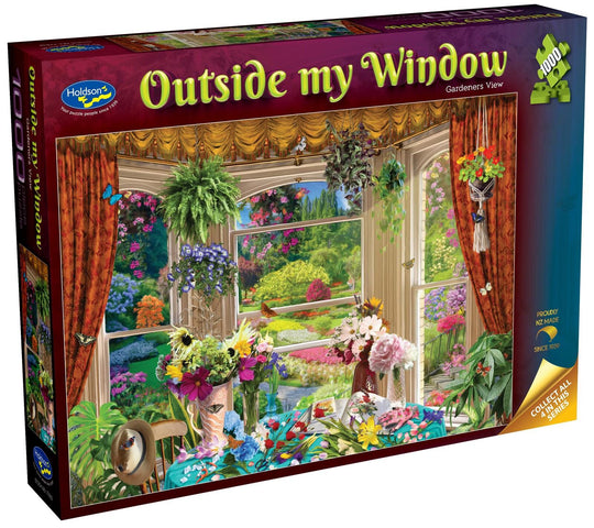 Holdson: Outside my Window - Gardeners View Puzzle (1000pc Jigsaw)