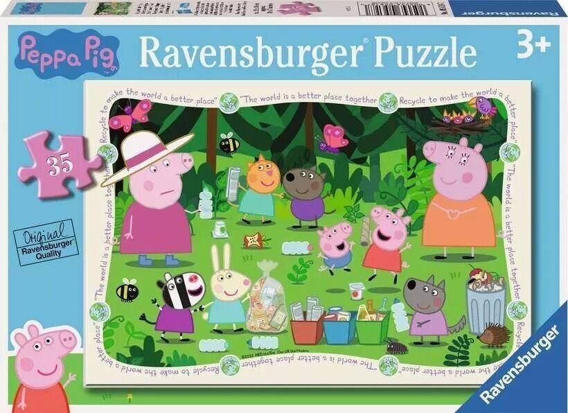 Ravensburger: Peppa Pig Recycle Together! Puzzle (35pc Jigsaw)