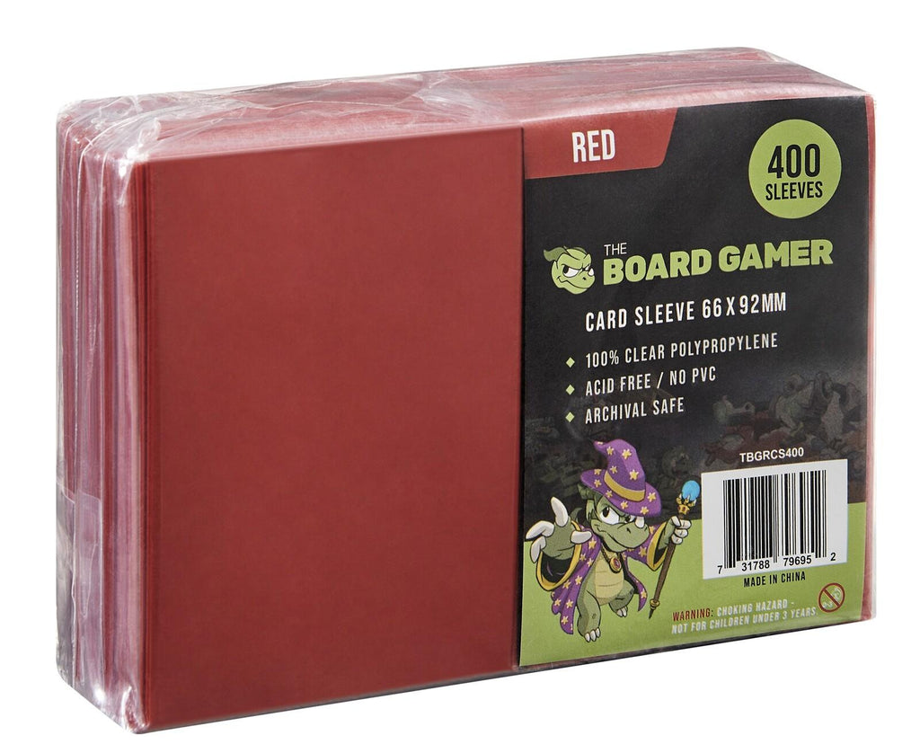 The Board Gamer: Red - Card Sleeves (400)