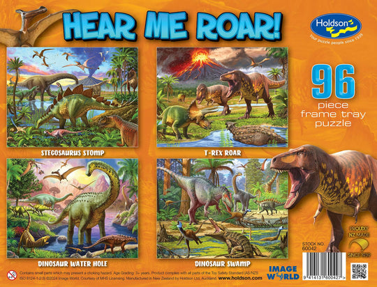 Holdson: Hear Me Roar - Frame Tray Puzzles (4x96pc Jigsaws)