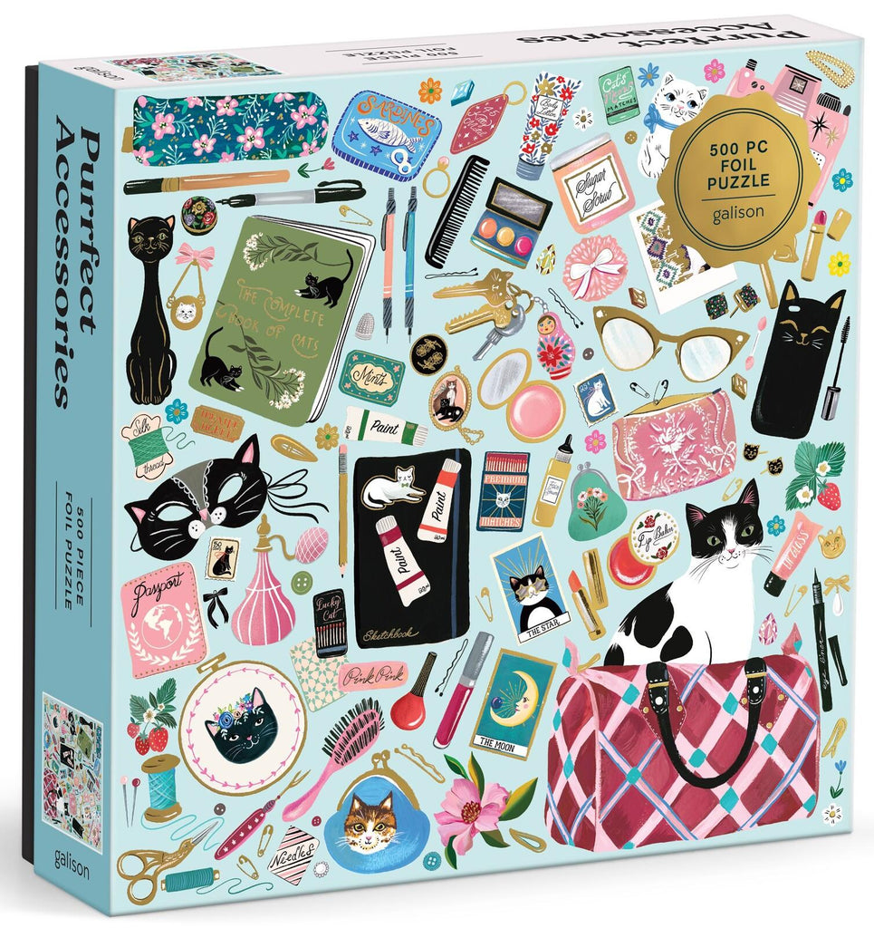 Galison: Purrfect Accessories - 500 Piece Puzzle