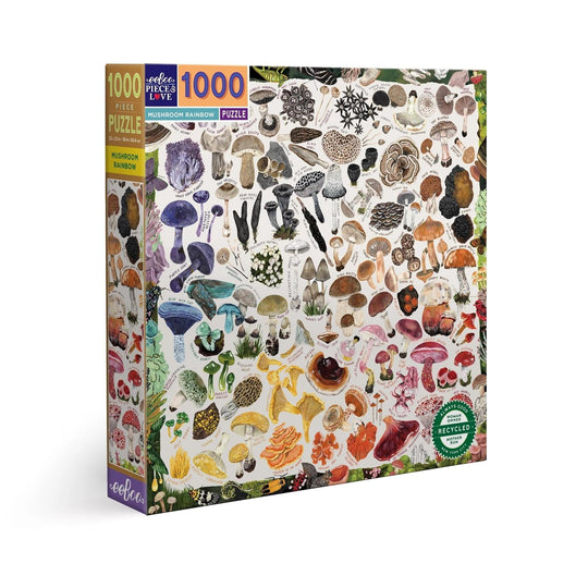 eeBoo: Mushroom Rainbow Puzzle (1000pc Jigsaw)