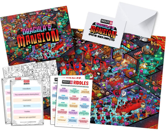 Vizzles: Dracula's Mansion Puzzle (1000pc Jigsaw)