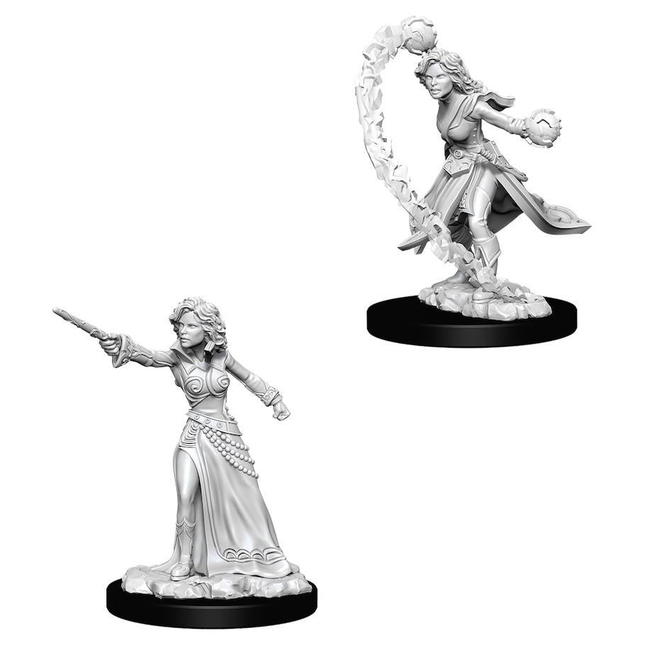 Pathfinder Deep Cuts: Unpainted Miniature Figures - Female Human Wizard