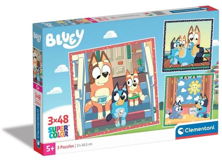 Clementoni: Bluey - Puzzles (3x48pc Jigsaws)