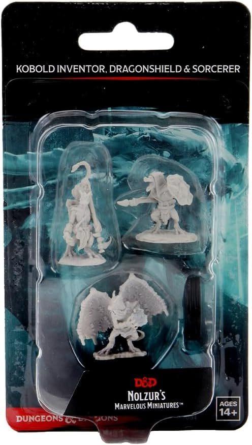 D&D Nolzur's Marvelous Miniatures: Kobold Inventor, Dragonshield & Sorcerer