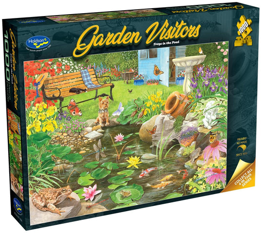 Garden Visitors: Frogs in the Pond - Puzzle (1000pc Jigsaw)
