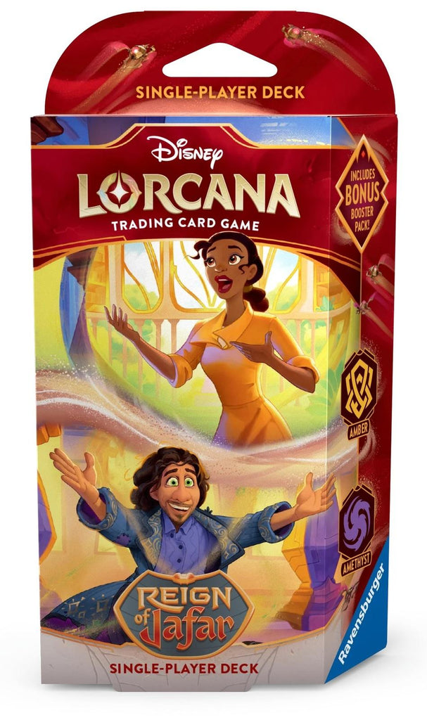 Disney's Lorcana: Reign on Jafar - Tiana & Bruno - Single-Player Deck (Amber/Amerthyst)