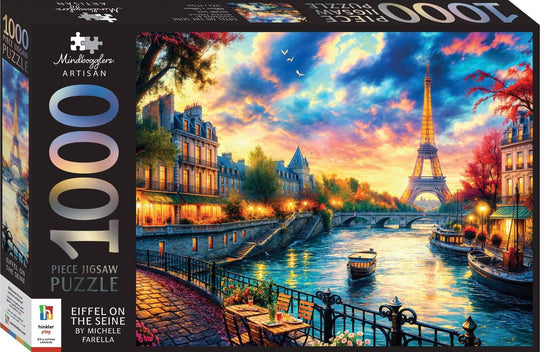 Hinkler: Mindbogglers Artisan - Eiffel on the Seine Puzzle (1000pc Jigsaw)