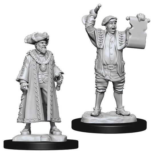 WizKids Deep Cuts: Unpainted Miniatures - Mayor & Town Crier