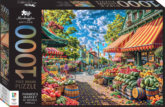 Hinkler: Mindbogglers Artisan - Farmers Market Puzzle (1000pc Jigsaw)