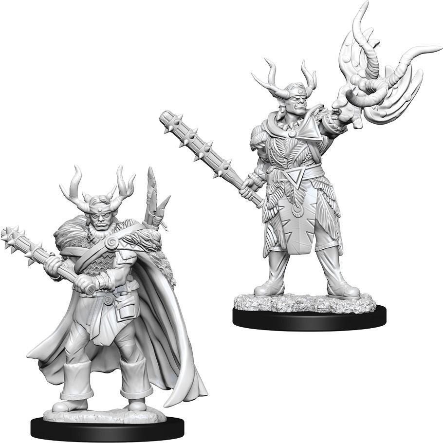 Pathfinder Deep Cuts: Unpainted Miniatures - Male Half-Orc Druid