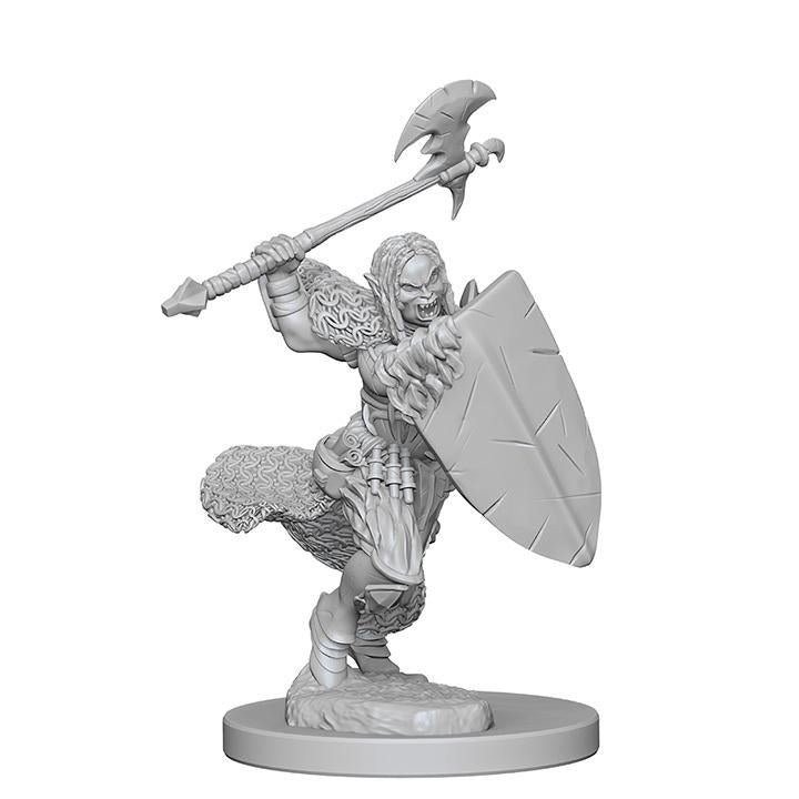 Pathfinder Deep Cuts: Unpainted Miniatures - Half-Orc Female Barbarian