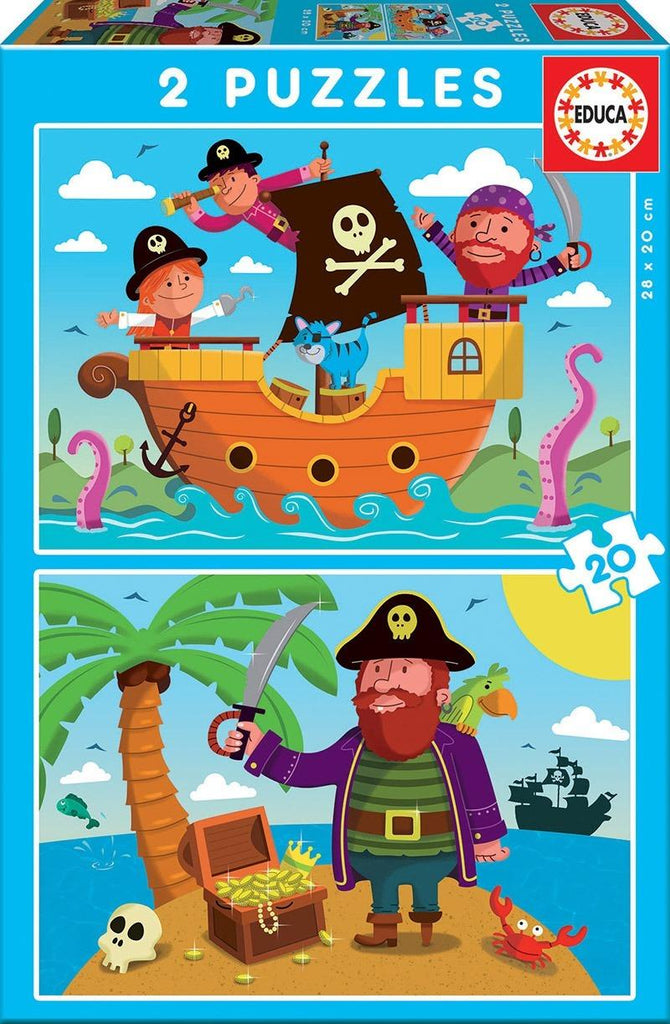 Educa: Pirates - Puzzles (2x20pc Jigsaws)