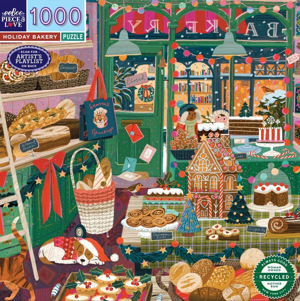 eeBoo: Holiday Bakery Square (1000pc Jigsaw)