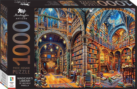 Hinkler: Mindbogglers Artisan - Magician's Library Puzzle (1000pc Jigsaw)