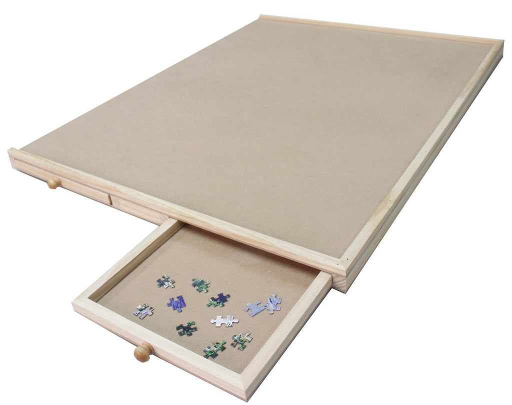 34" Large Wooden Jigsaw Puzzle Table with 4 Drawer - 1500pc