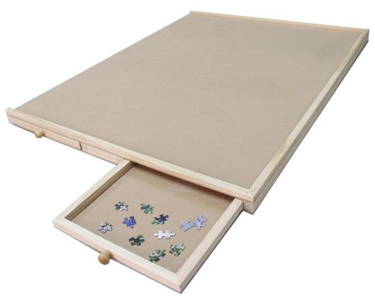 34" Large Wooden Jigsaw Puzzle Table with 4 Drawer - 1500pc