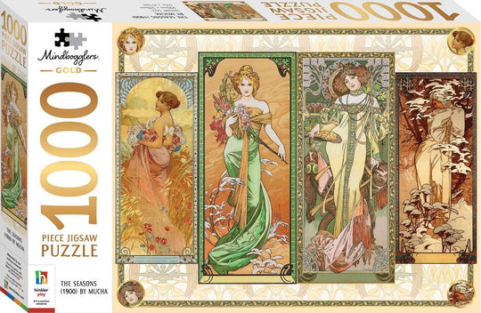 Hinkler: Mindbogglers Gold - The Seasons Puzzle (1000pc Jigsaw)