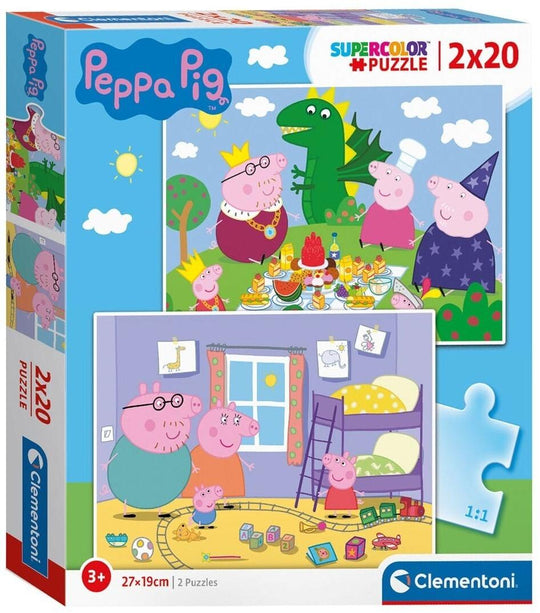 Clementoni: Peppa Pig - Puzzles (2x20pc Jigsaws)