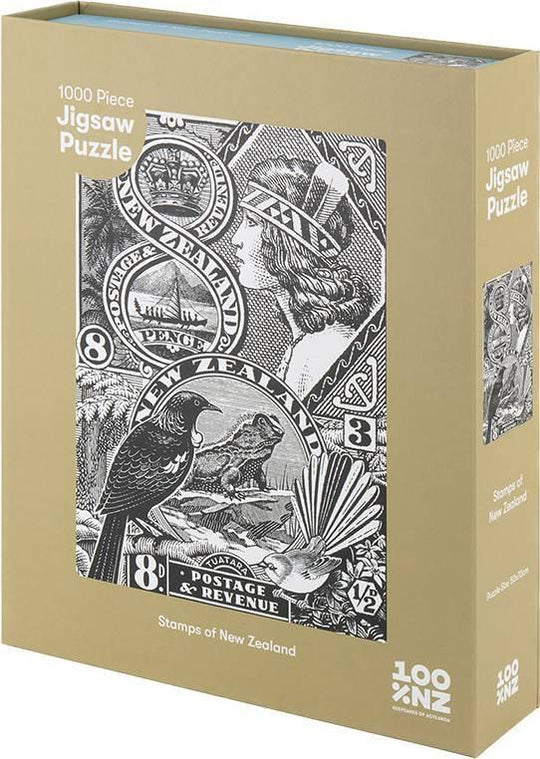 100%NZ: Stamps of New Zealand Puzzle (1000pc Jigsaw)