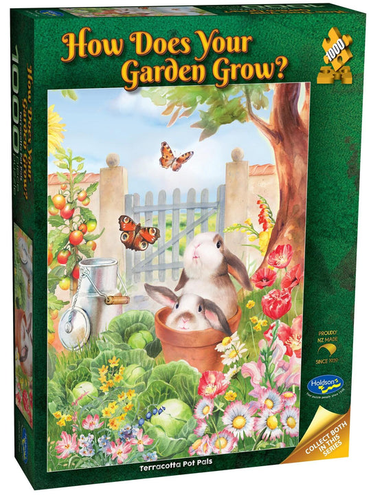Holdson: How Does Your Garden Grow - Terracotta Pot Pals Puzzle (1000pc Jigsaw)
