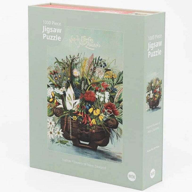 100% NZ: Native Flowers Puzzle (1000pc Jigsaw)