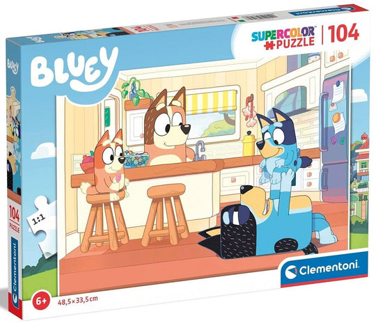 Clementoni: Bluey in the Kitchen - 104pc puzzle