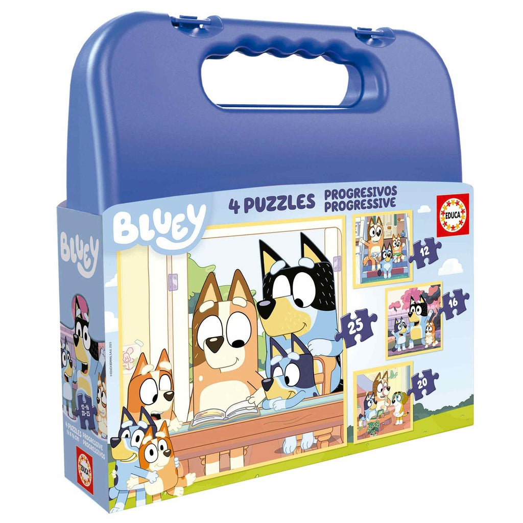 Educa: Bluey - Briefcase Puzzles (12,16,20,25pc Jigsaws)