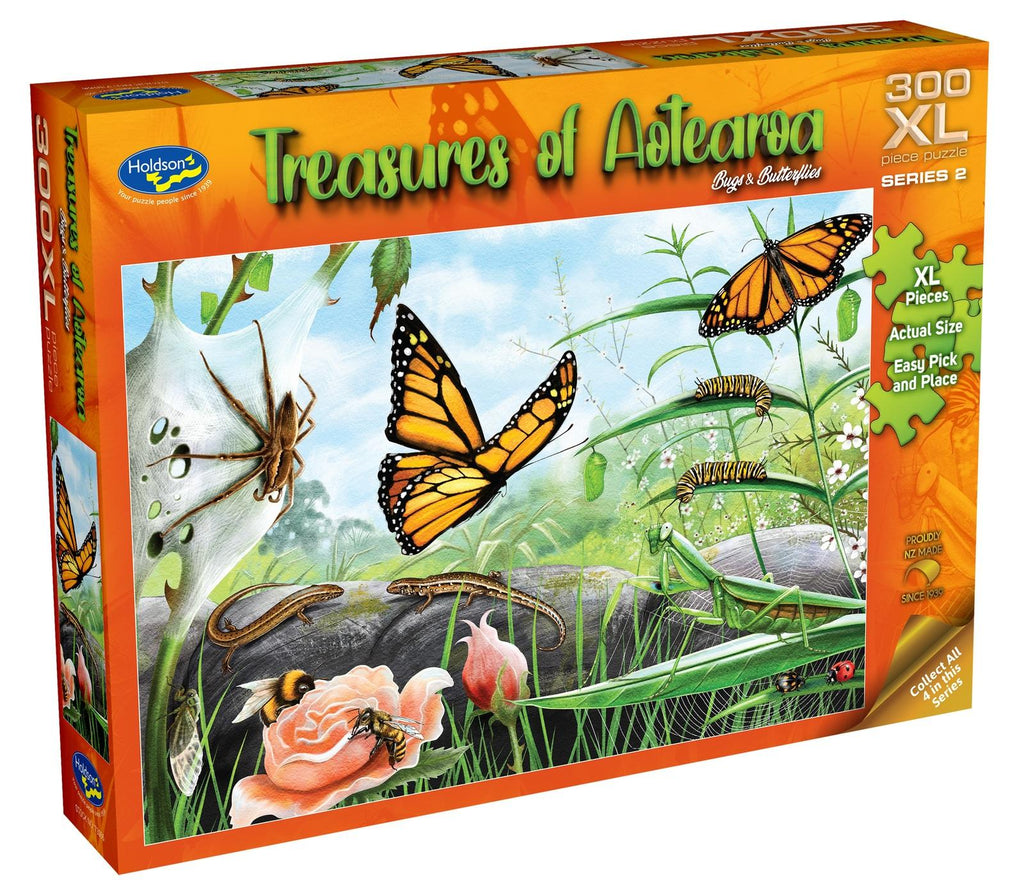 Treasures of Aotearoa: Bugs & Butterflies (300pc Jigsaw)