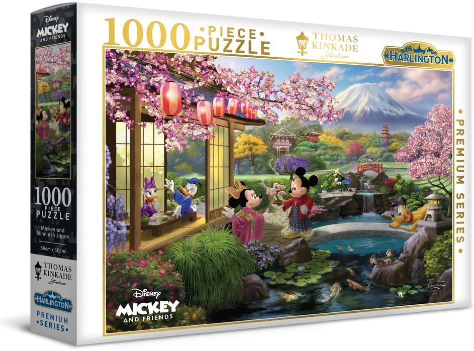 Harlington: Disney Mickey and Minnie in Japan Puzzle (1000pc Jigsaw)