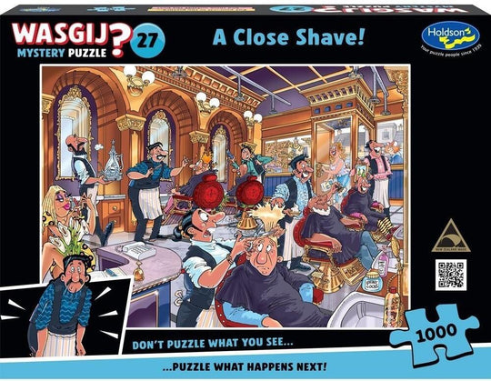 Wasgij Mystery #27: A Close Shave (1000pc Jigsaw)