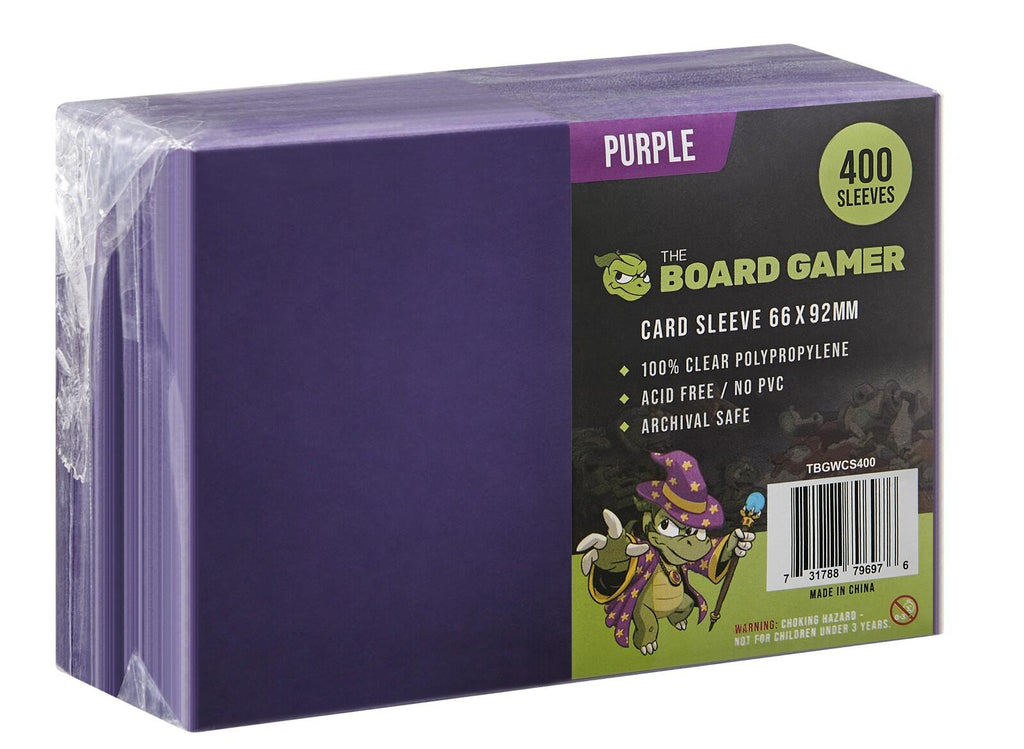 The Board Gamer: Purple - Card Sleeves (400)