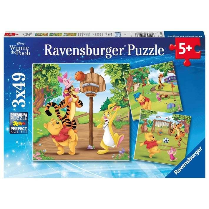 Ravensburger: Winnie the Pooh - Sports Day (3x49pc Jigsaws)