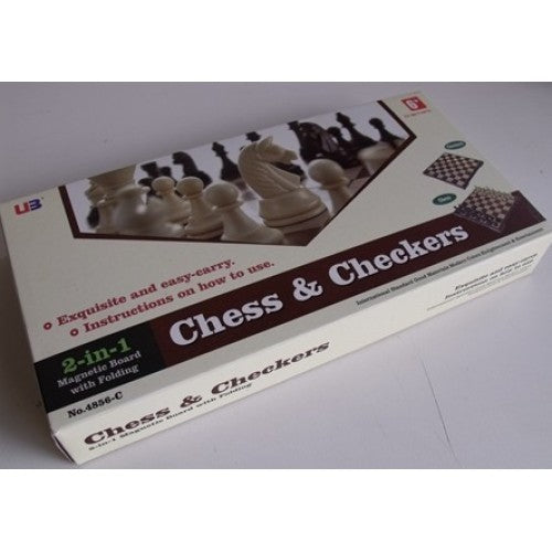 Magnetic Chess & Checkers (2 in 1)