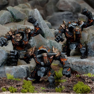 Kings of War Abyssal Dwarf Lesser Obsidian Golems