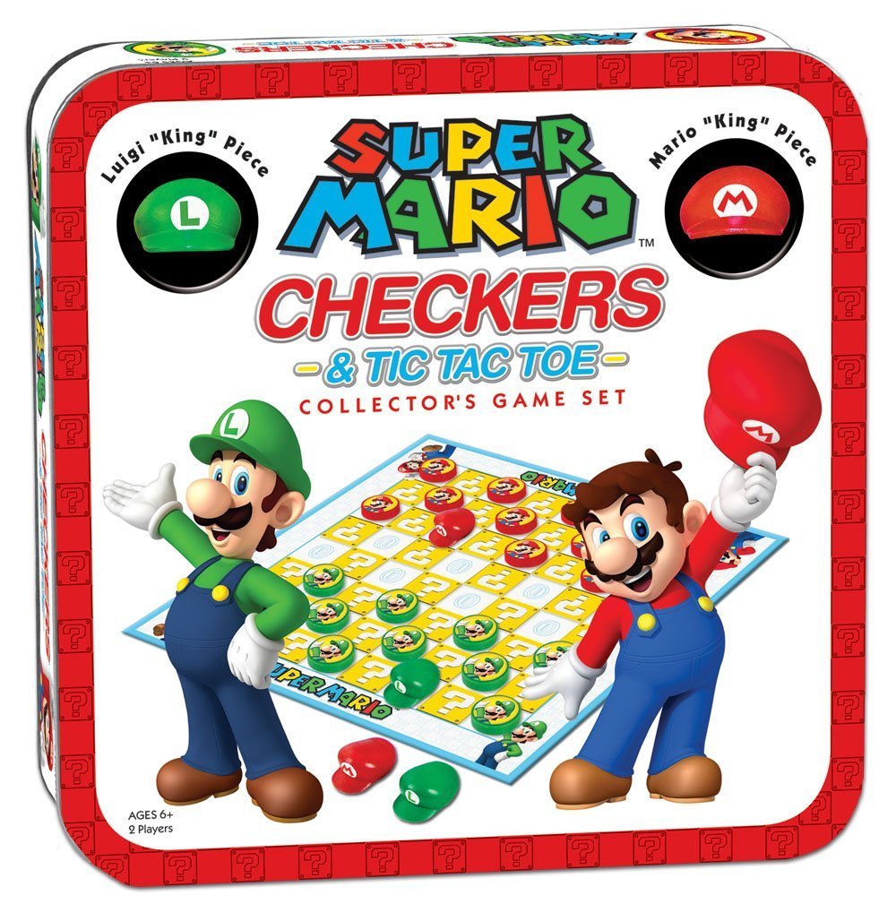 Super Mario Checkers & Tic Tac Toe Combo