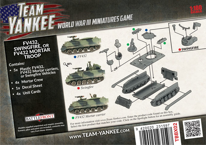 Flames of War: Team Yankee British FV432 Platoon (Plastic)