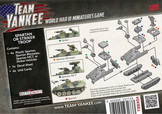 Flames of War: Team Yankee - Spartan/Striker Platoon