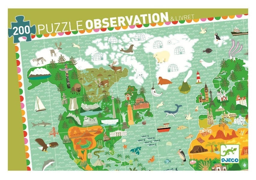 Djeco: 200pc Around The World Puzzle (200pcs)
