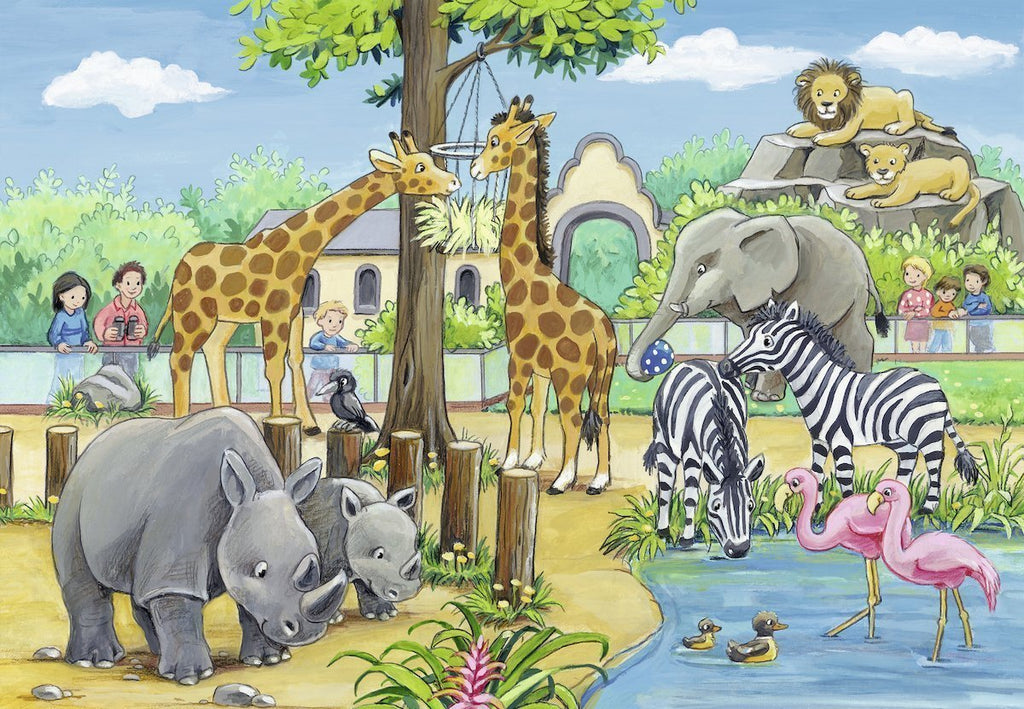 Ravensburger: Welcome to the Zoo (2x24pc Jigsaw)