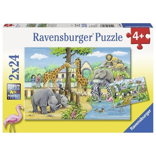 Ravensburger: Welcome to the Zoo (2x24pc Jigsaw)