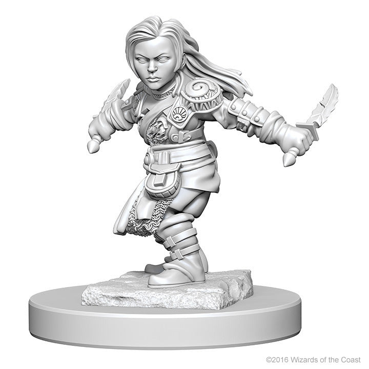 D&D Nolzur's Marvelous: Unpainted Minis - Halfling Female Rogue