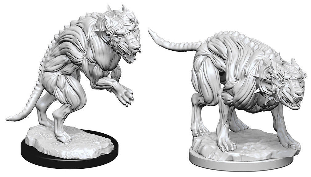 Pathfinder Deep Cuts: Unpainted Miniature Figures - Hell Hounds