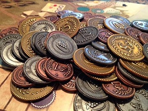 Viticulture: Metal Lira Coins (1 - 6 Players)