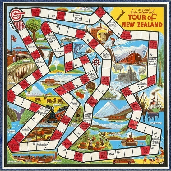 Tour of New Zealand (Board Game) (2 - 4 Players)