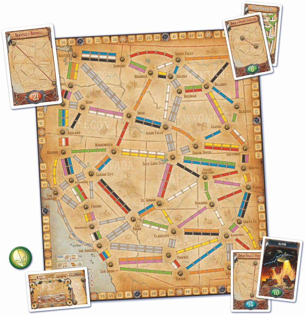 Ticket to Ride: France & Old West (Expansion Maps)