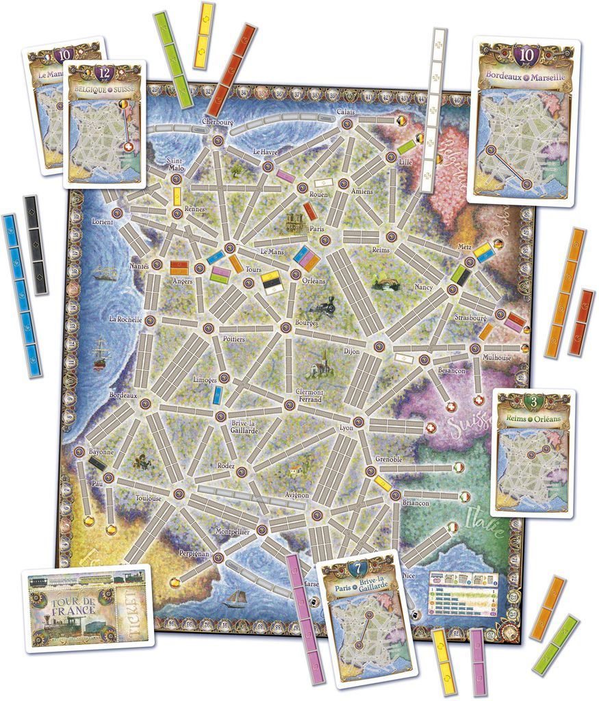 Ticket to Ride: France & Old West (Expansion Maps)